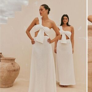 SABO Skirt White Maxi Dress